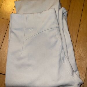 Lululemon Cream Ribbed Leggings